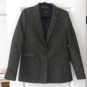 Banana Republic tweed greenish blazer, very good condition, Size 8